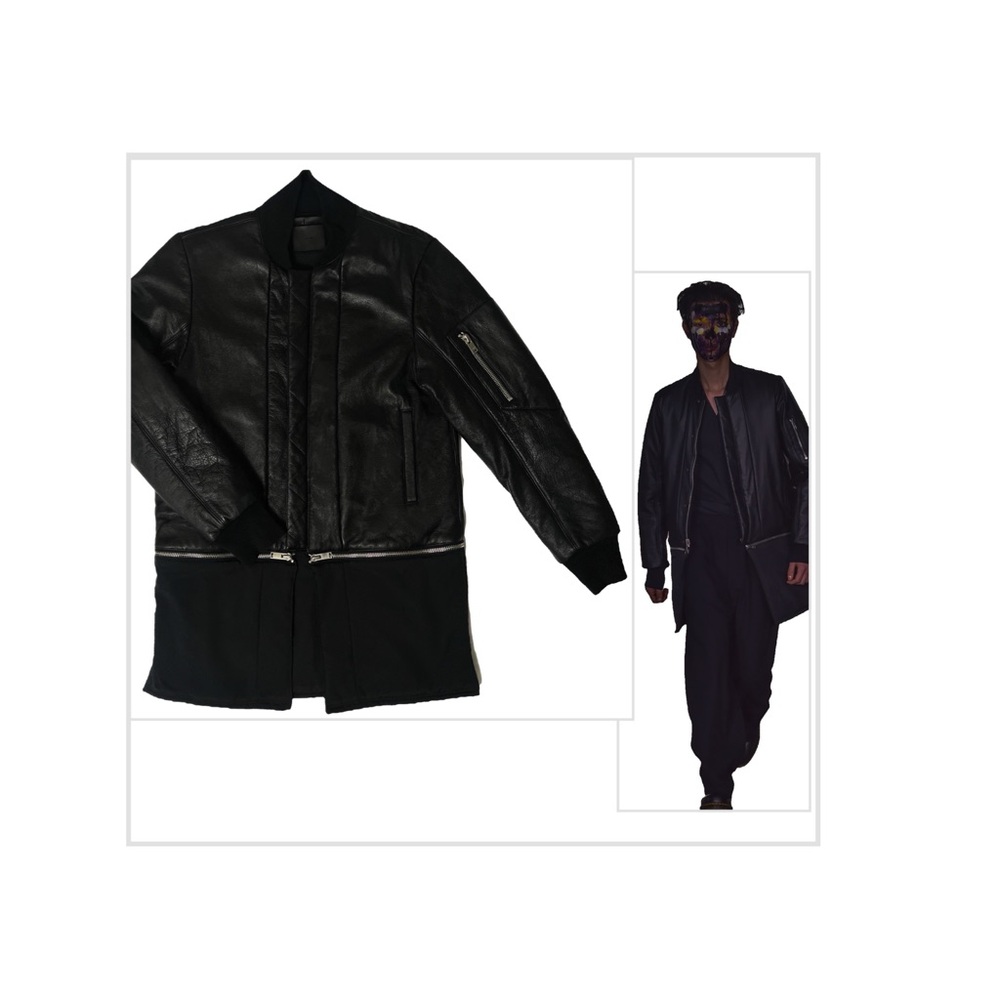 PADDED REVERSIBLE FULL GRAINED  LEATHER JACKET